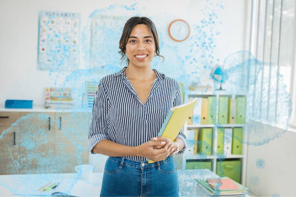 Teacher in the classroom